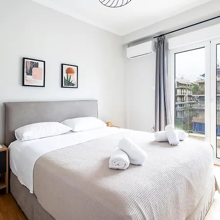 Aris123 By Smart Cozy - In The Heart Of - 5 Minutes From Metro - Available 24hr Aparthotel Atény